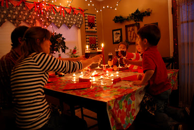 family valentine's day dinner party