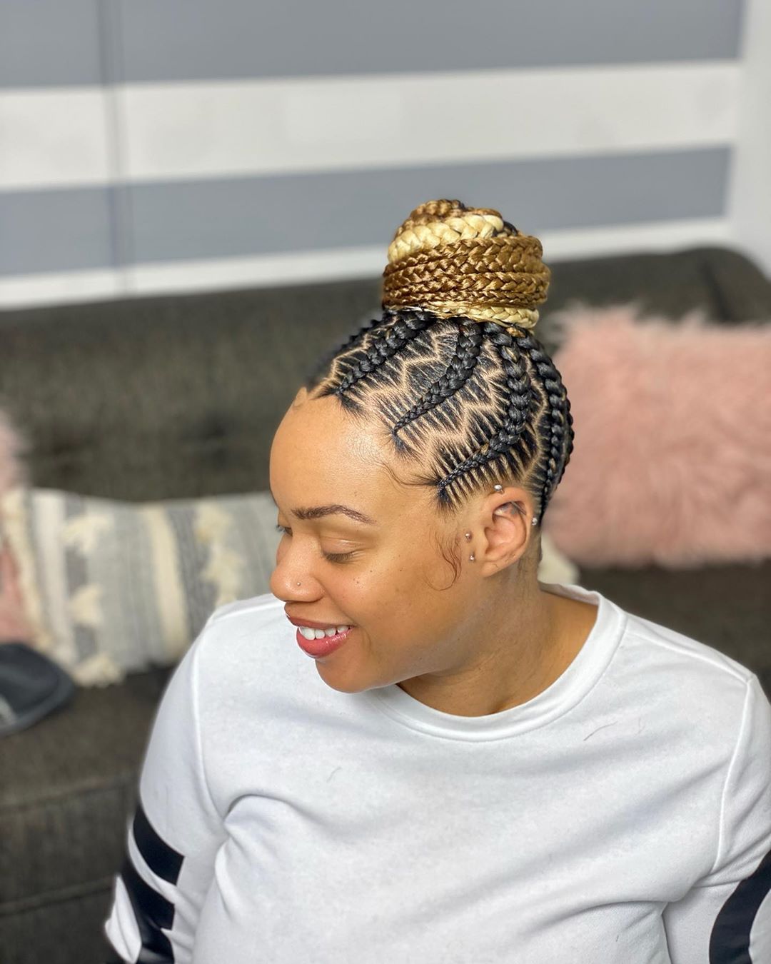Beautiful Zig Zag Ponytail Braids You Should Rock Next