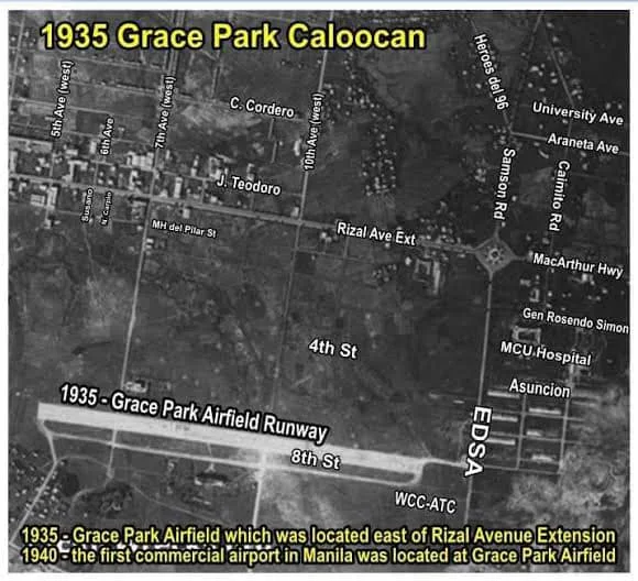 Aerial view of Grace Park Airfield