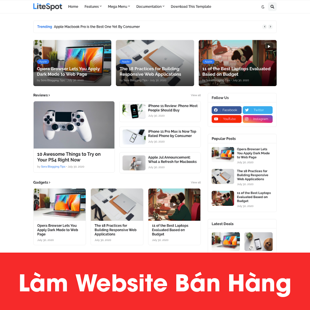 [A121] Đơn vị thiết kế website nhà hàng chuyên nghiệp, giao diện đẹp
