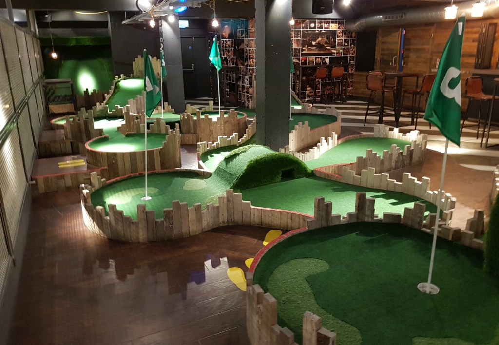 The Ham and Egger Files Mini Golf at Lane7 in Newcastle