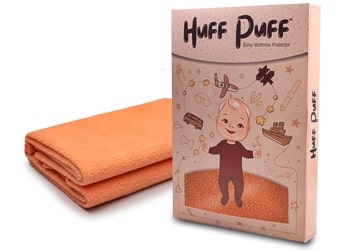HuffPuff Quick Dry Waterproof Absorbent Baby Bed Protector Mattress Sheet -Large