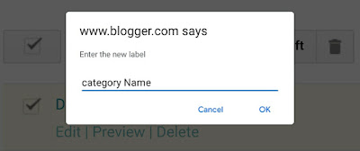 How to Create Categories on Blogger