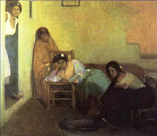Imagen del �leo Vividoras del amor, Julio Romero de Torres (1906)