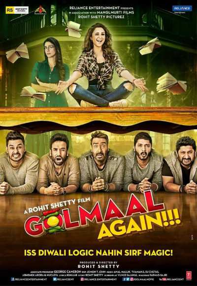 Golmaal Again 2017 Hindi Movie 720p DVDRip 1.1GB watch Online Download Full Movie 9xmovies word4ufree moviescounter bolly4u 300mb movie