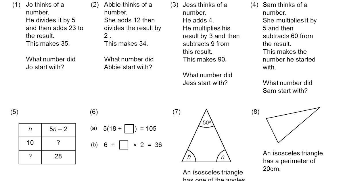 MEDIAN Don Steward mathematics teaching: equation forming and solving