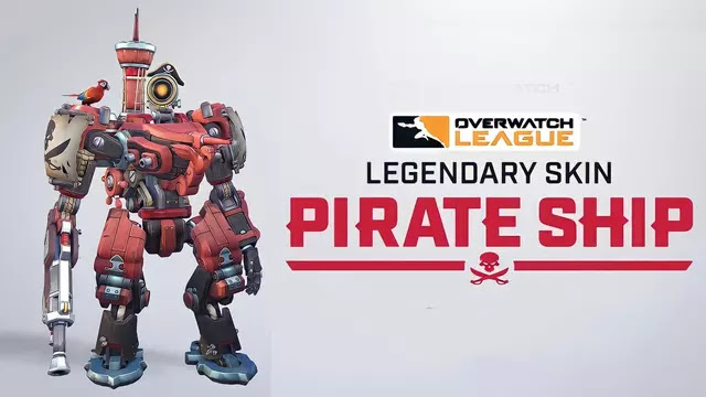 Overwatch Bastion Pirate Ship skin