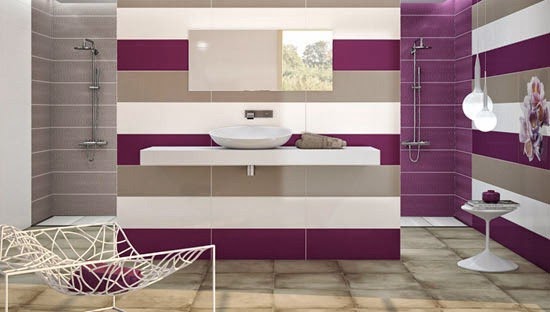 Purple Color in Bathroom
