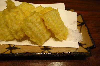 Suju Japanese Restaurant, sweet corn tempura
