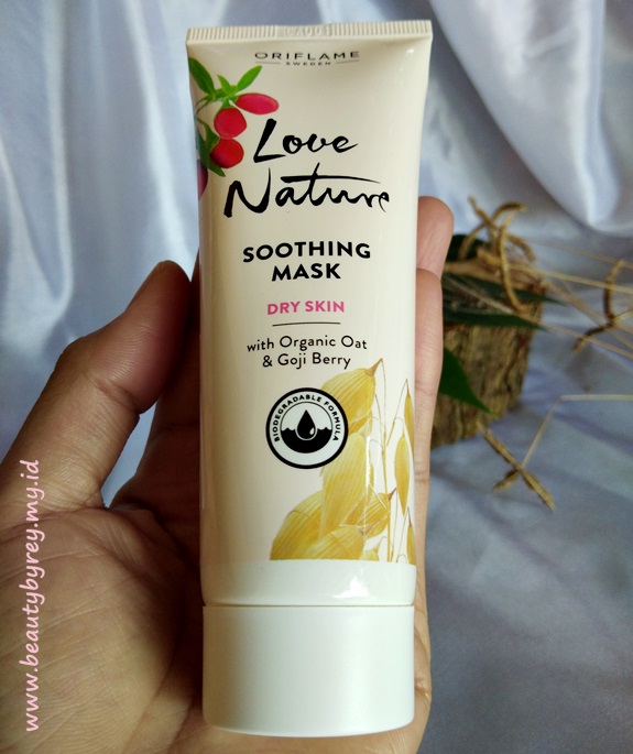 Review Love Nature Soothing Mask With Organic Oat & Goji Berry