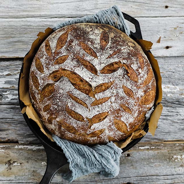 INTERNATIONAL:  FRENCH:  Classic Boule Recipe with Poolish WITH step-by-step PHOTO directions and QUIVK LINKS