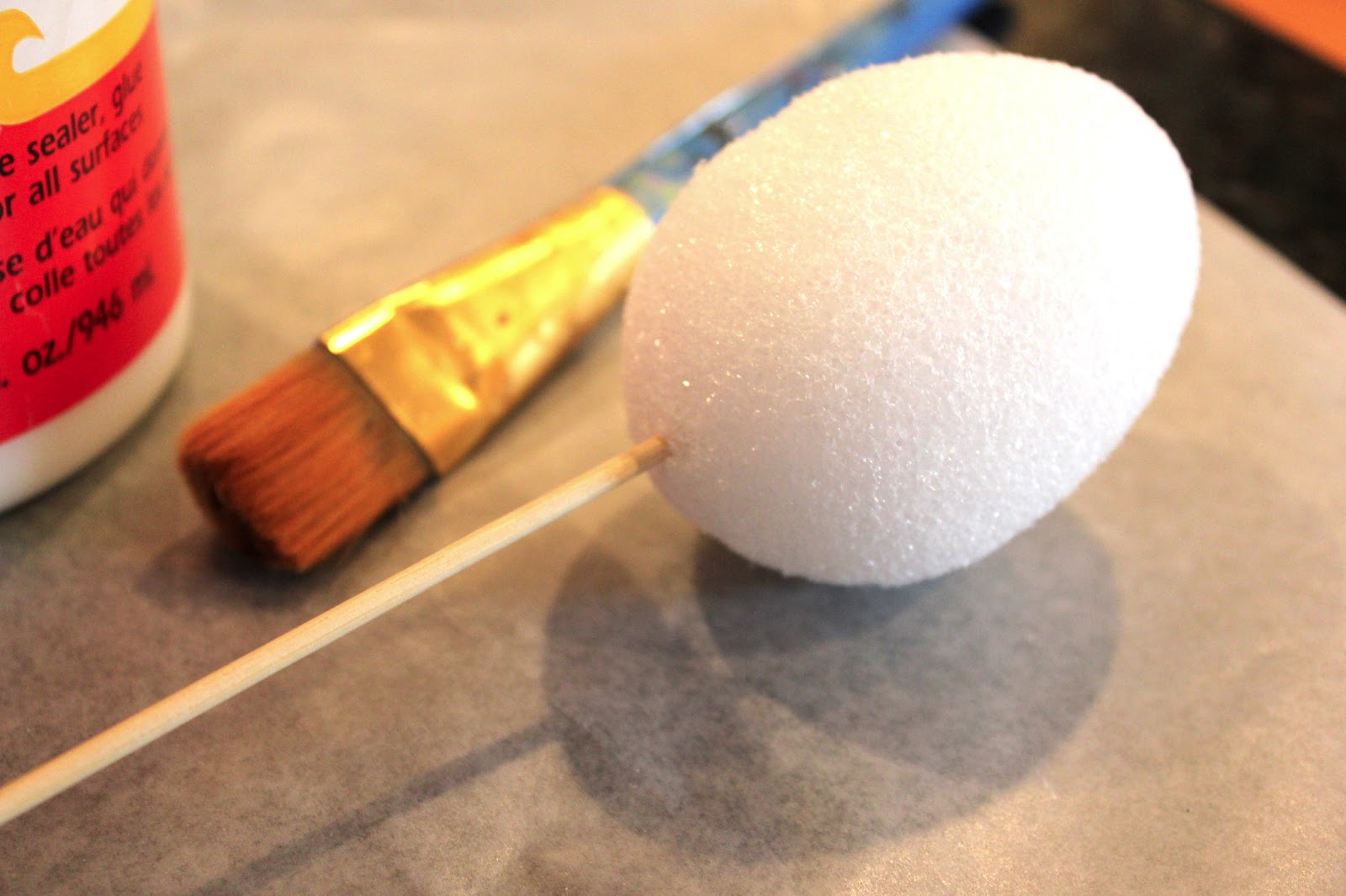Cathie Filian DIY Glitter Easter Eggs with Mod Podge