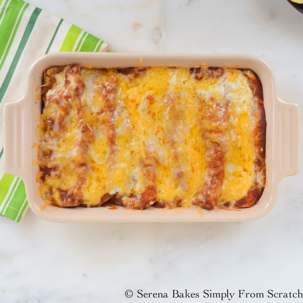Chicken Enchiladas with Red Sauce Serena Bakes Simply From Scratch