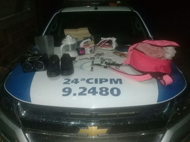 Policiais da 24ª CIPM prendem homem por arrombamento e furto em Saúde