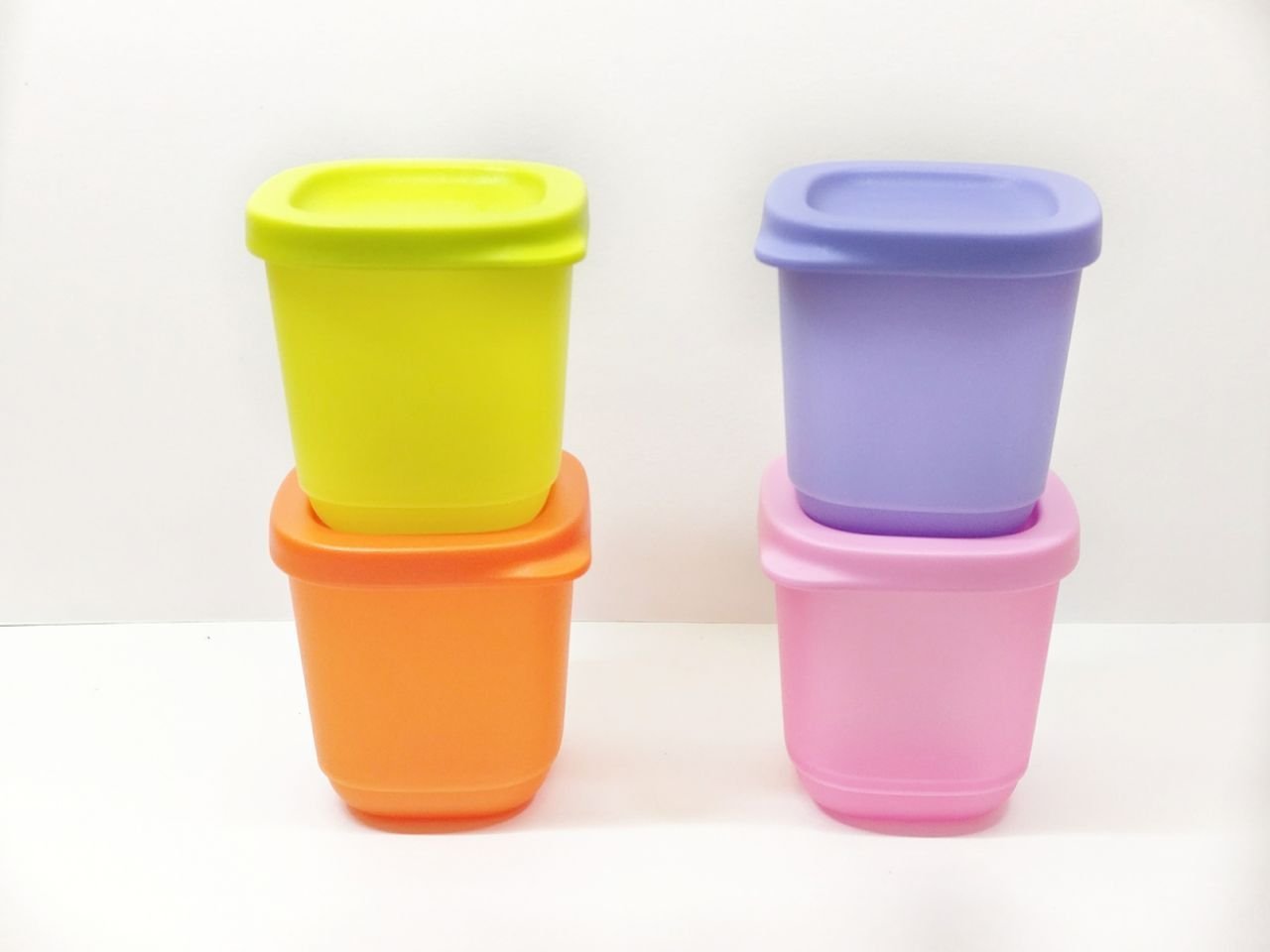 Tupperware Plastic Fridge and Take Away Containers Cubix, Small (110ml