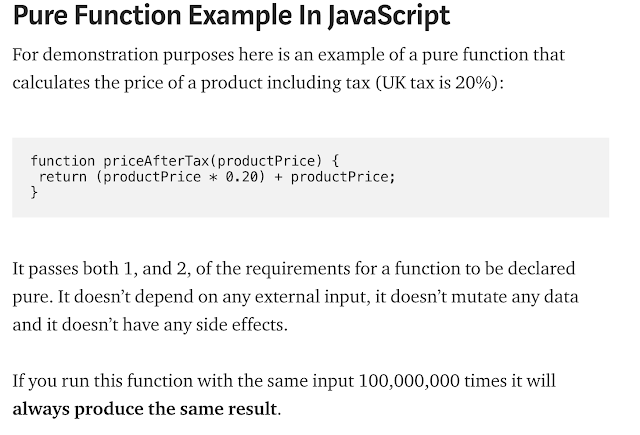 Pure Functions Example - Online Dev Tools