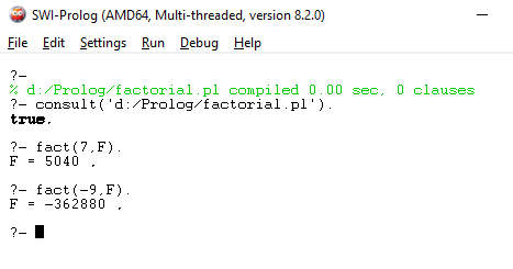 CS Assign: Write a prolog program to calculate the factorial of a given ...