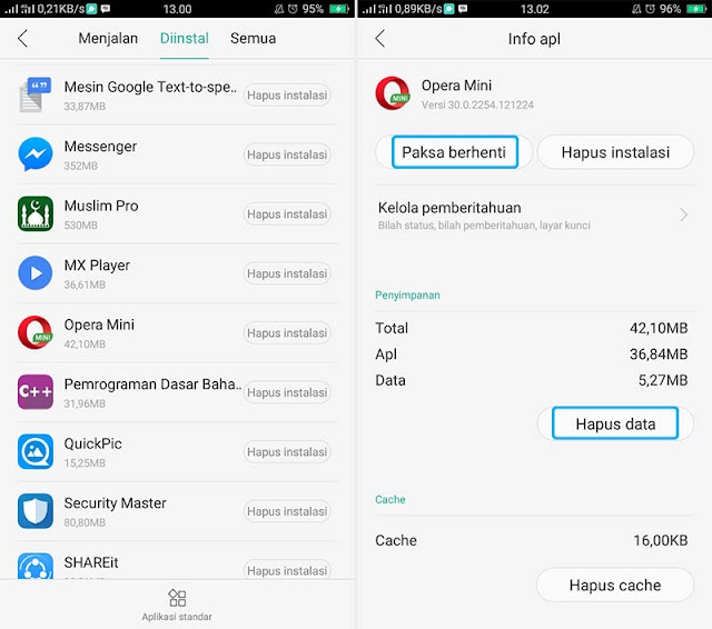 Terbaru! Cara Cepat Mengatasi “Sayangnya, Opera Mini Telah Berhenti” di Android