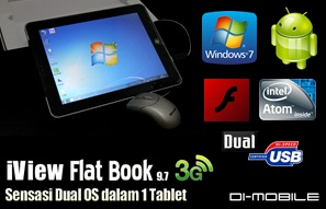 Tablet PC Dual OS Windows 7 + Android