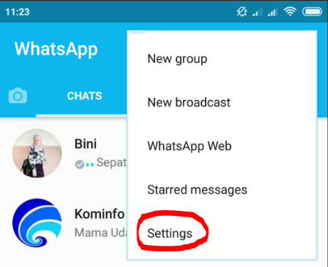 Cara menghilangkan Last Seen pada WhatsApp
