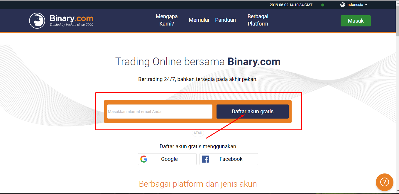 Binary options demo account app