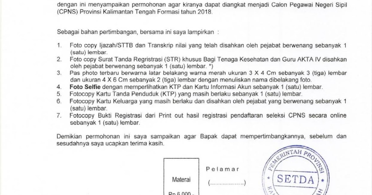 Contoh Surat Lamaran Kerja Tulis Tangan Menggunakan Huruf