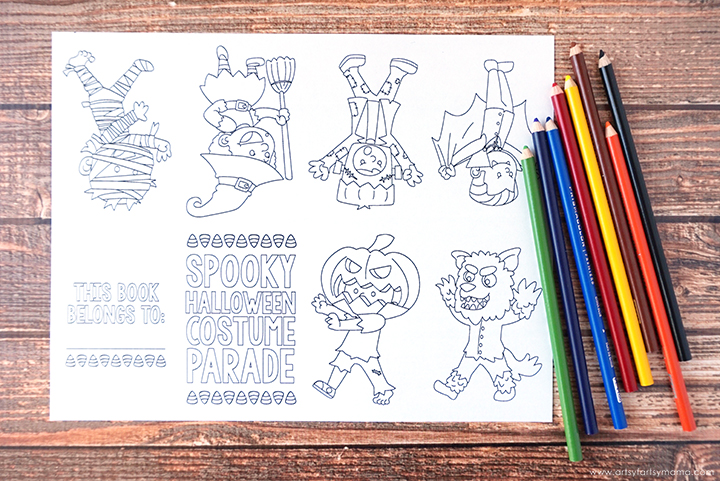 Free Printable Mini Halloween Coloring Book