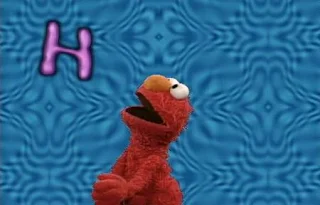 Elmo sings Elmo's Rap Alphabet. Sesame Street All Star Alphabet