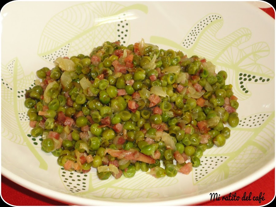 Guisantes con jamón