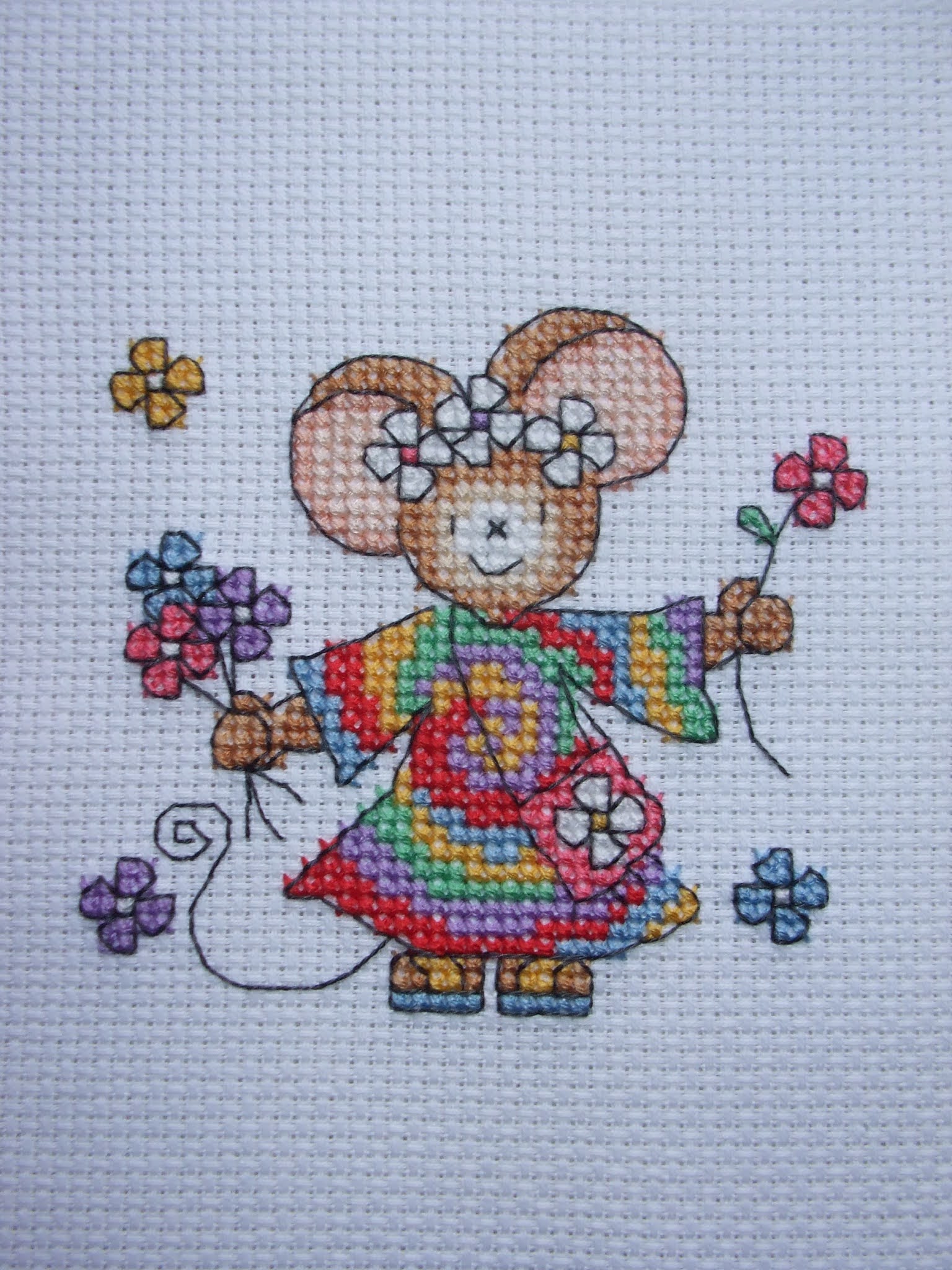 Cross Stitch A to Z: Forest Maiden (Anne Stokes) and hippy mouse (Furry ...