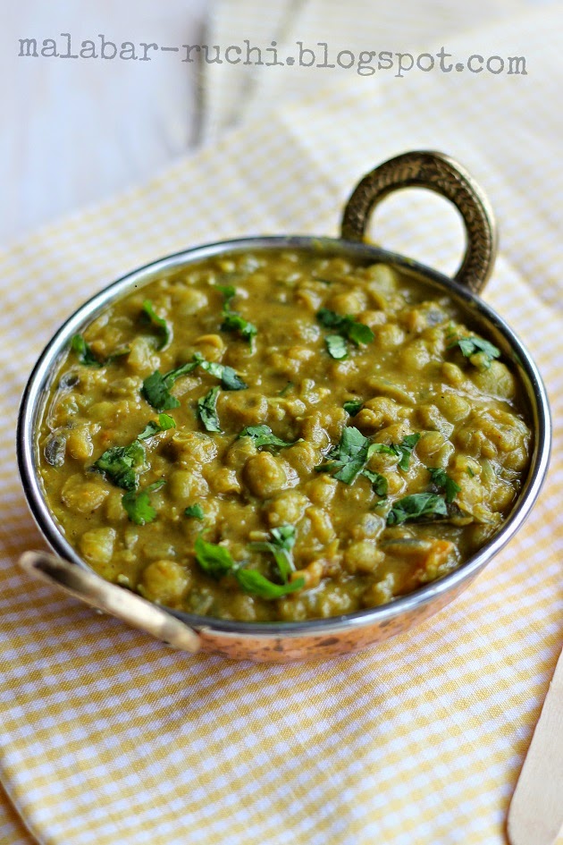 RUCHI: Kerala style Green Peas curry