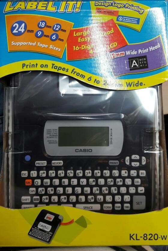 Ragil Plus Label Printer Casio KL820 Garansi Resmi