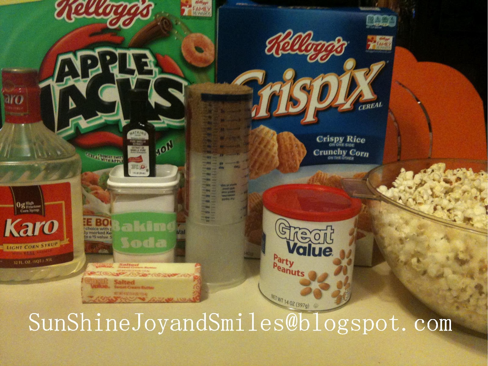 Sunshine Joy & and Smiles Caramel Apple Snack Mix