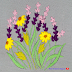 Hand embroidery flower design for table cloth, sofa cover, cushion cover, pillow cover and many more