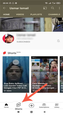 cara membuat short video youtube