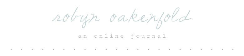 robyn oakenfold: an online journal