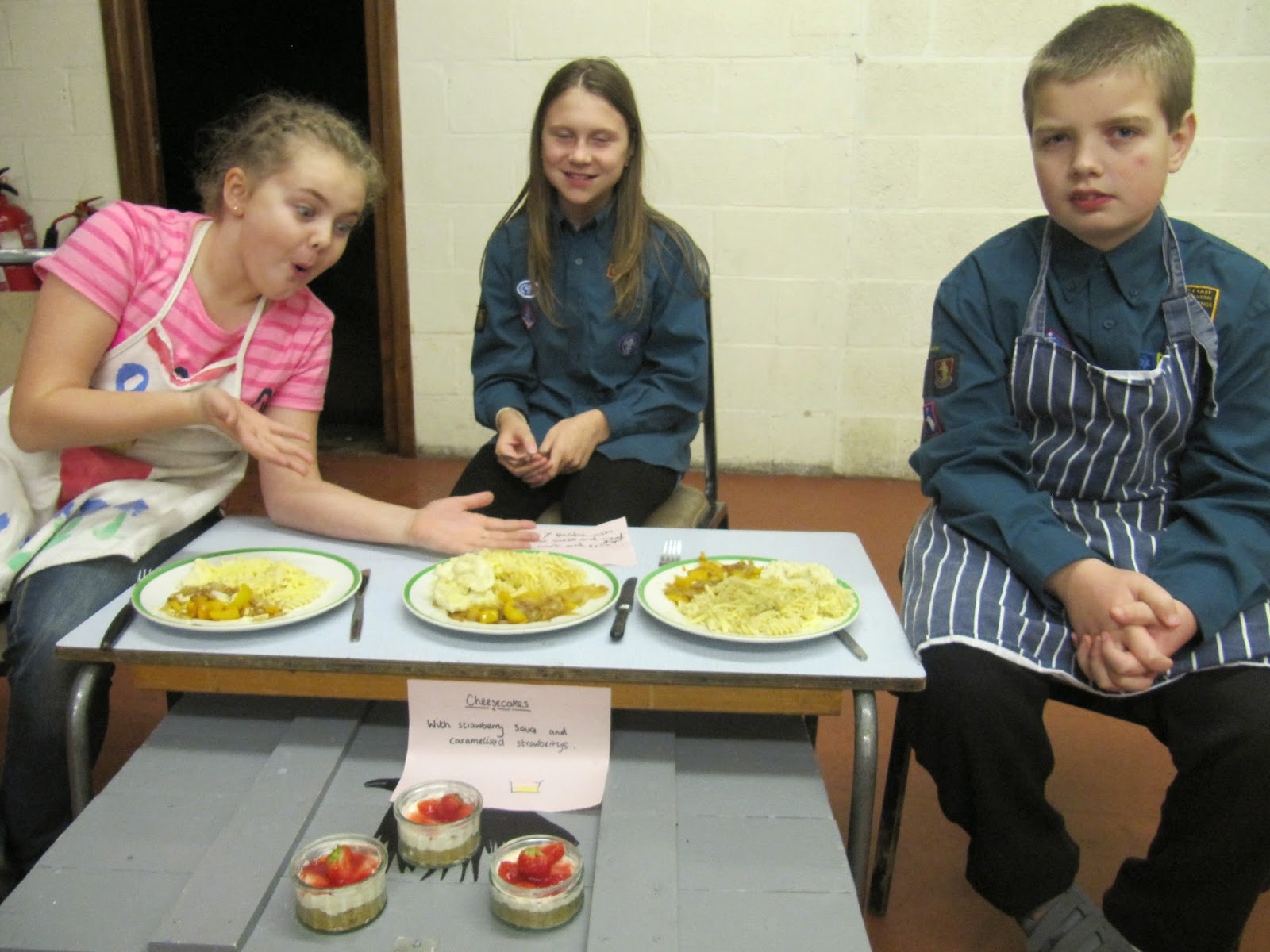 1st Meriden Scouts: Cooking - part of the chef badge.