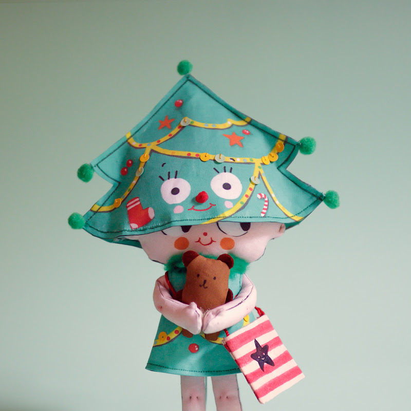 misako mimoko Nina, my new Doll Sewing and Embroidery Kit! ( Available