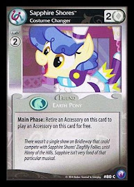 My Little Pony Sapphire Shores, Costume Changer Canterlot Nights CCG Card