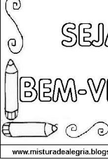 cartaz Cartaz sejam bem-vindos