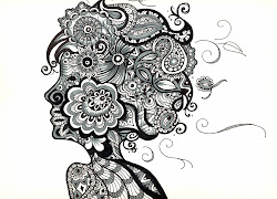 zentangling zentangle doodle zendoodle drawing larger patterns coloring christmas zen zentangles pages artists zentagle face easy tree merry drawn scan0009