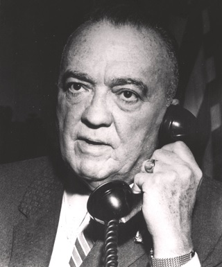 Image result for J Edgar Hoover on telephone