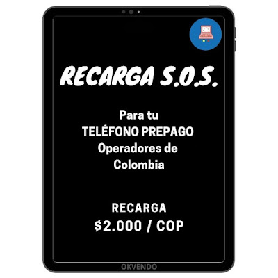 Img_Recarga S.O.S. para Teléfonos Prepago en Colombia desde $2.000 COP