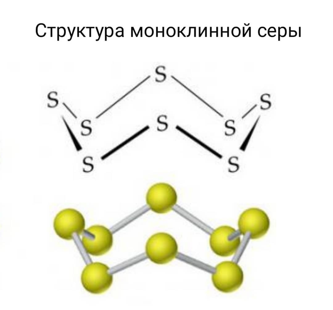 Пластическая сера формула. Ромбическая сера строение молекулы. Моноклинная сера строение. Сера ромбическая и моноклинная. Строение молекулы моноклинной серы.