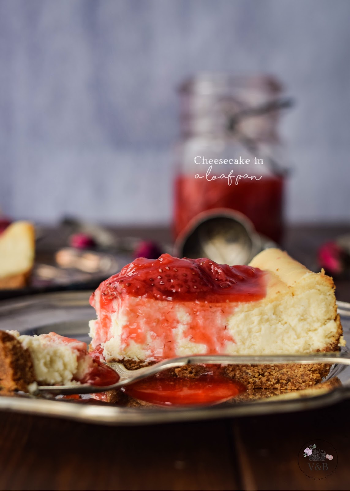 Cheesecake in Loaf Pan Vanilla & Berries