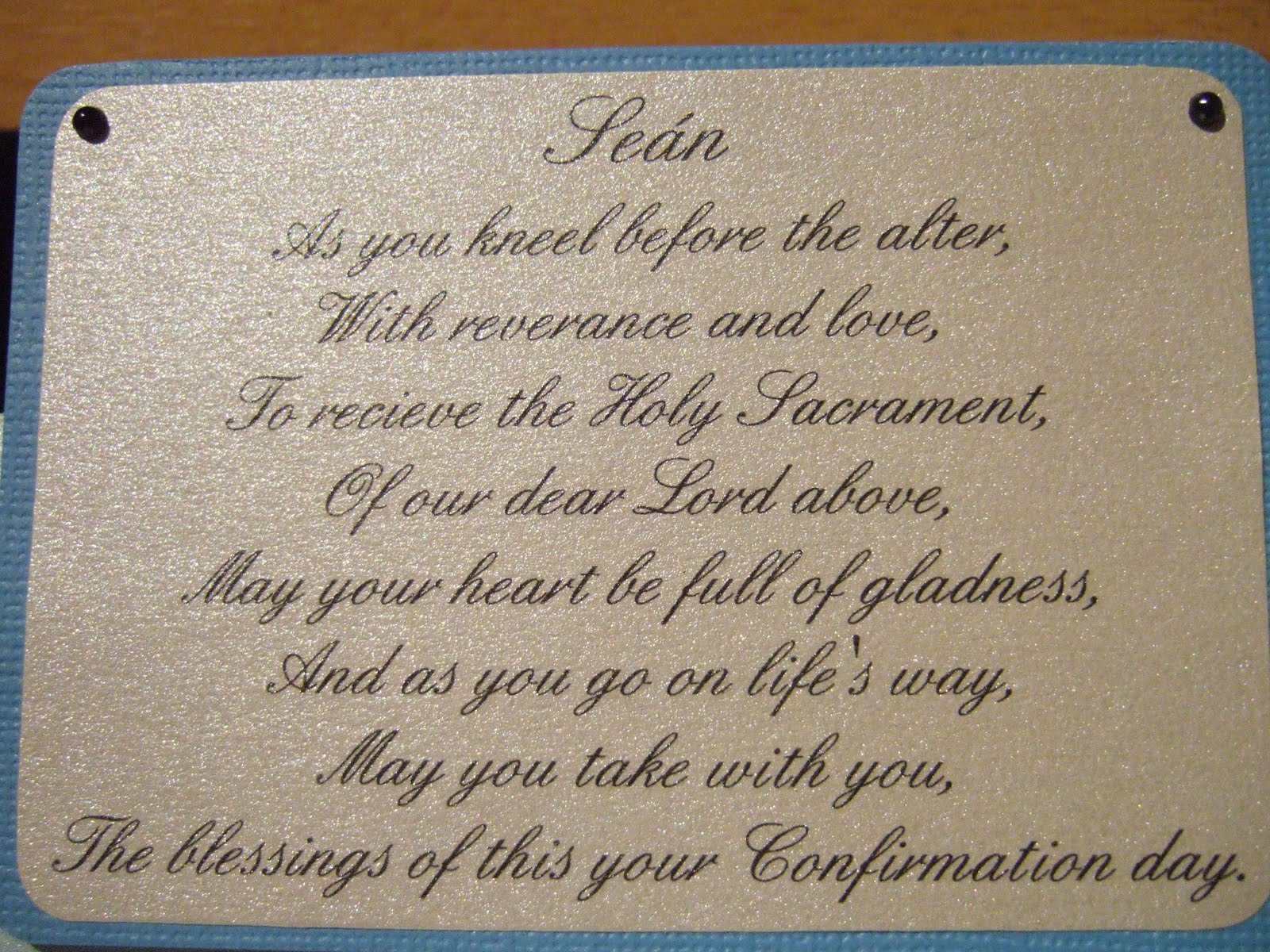 Papercrafting By Jenny C Confirmation cards