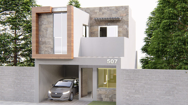 PLANO DE CASA 6 X 12 METROS CON TERRAZA - ArchTECH