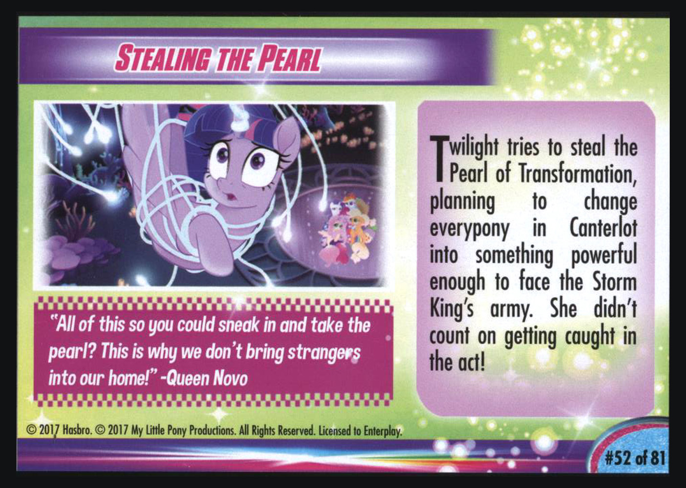 MLP Stealing The Pearl Trading Cards MLP Merch