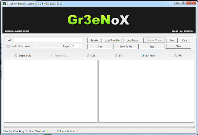 Gr3eNoX Exploit Scanner v.7.0 2019