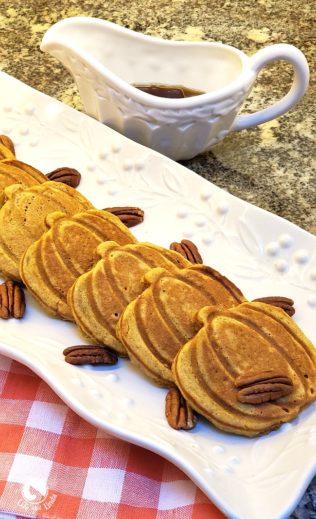 pumpkin shaped waffles